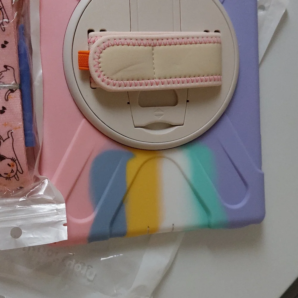 Samsung Galaxy Tab A8 Lite Pink Rainbow Case 10.5